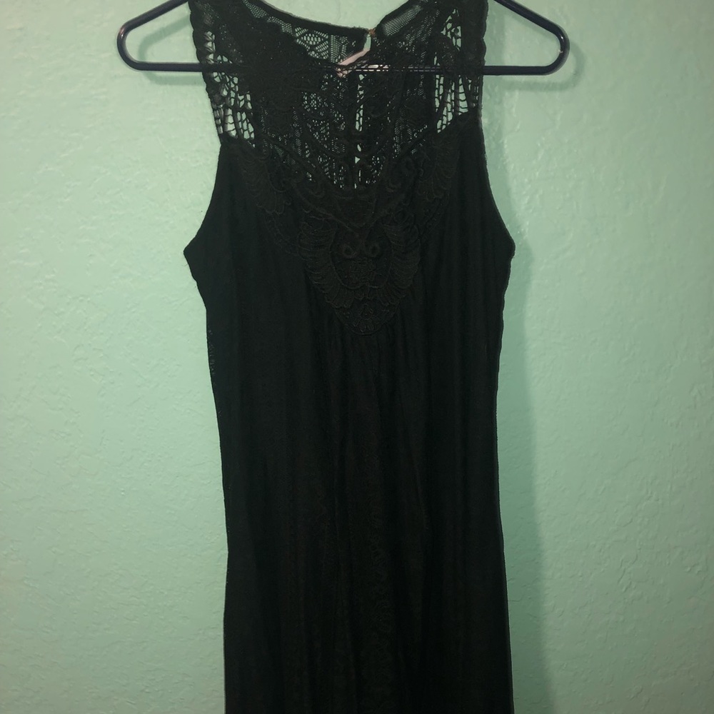 Black lace dress